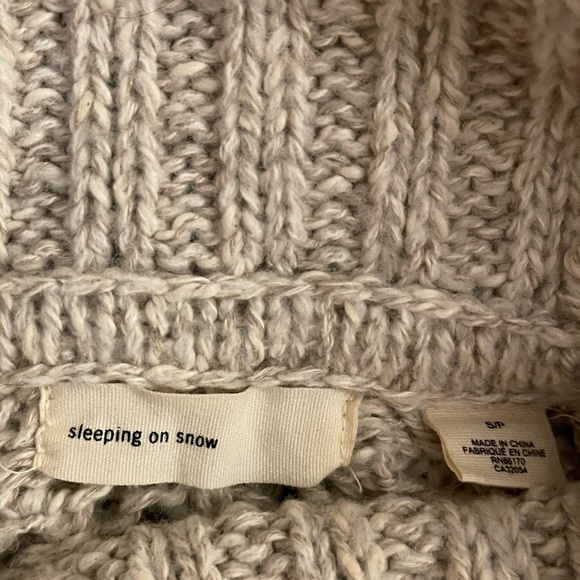 Sleeping on Snow long turtleneckck sweater linen cotton - Picture 3 of 6